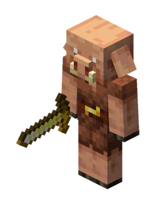Minecraft Piglin mob card